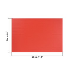 Corrugated Plastic Sheets,3mm Red Blank Yard Lawn Signs,8Inch x 12Inch 1PC