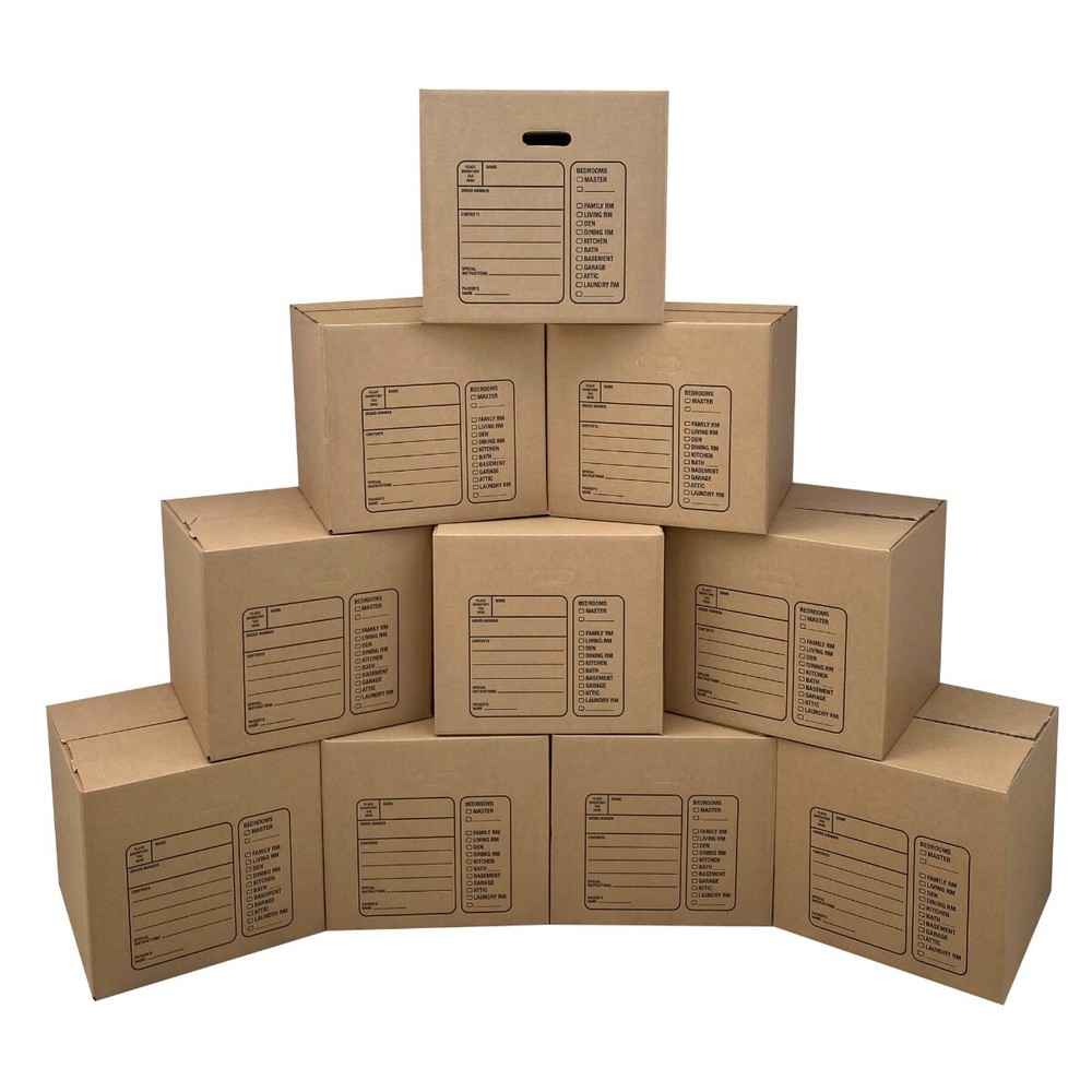 UBMOVE 10 Premium Medium Moving Boxes 18″x18″x16″ Cardboard Box
