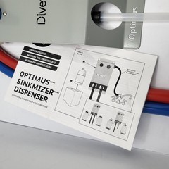 Diversey Optimus Sinkmizer Dispenser 2 Product Chemical Sink Wall Kit