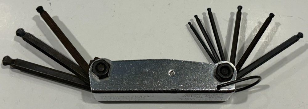 Blue-Point AWB9K Ball Hex Folding Set SAE Made in USA Excellent Condition