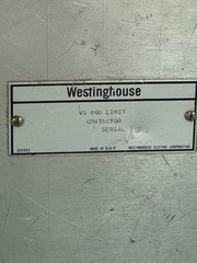 WESTINGHOUSE VS 860 LIMIT CONTACTOR