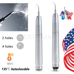 Kavo Style Dental Air Scaler Handpiece Sonic Scaler Cleaner 2/4Holes w/3pcs Tips