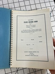 Vintage Notebook Lot Alvah M Squibb Class Record Book No 9 Vern O Bound Columnar