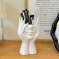 1 pc Creative Body Shape Pen Holder Desk Organizer Makeup Brush Stand