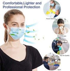 500 Pack Disposable Medical Face Masks (5 Boxes, 100pcs/Box), ASTM Level 2, B…
