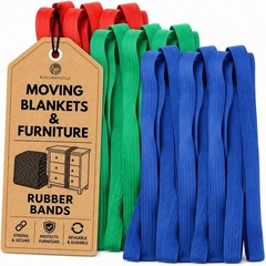 Heavy Duty Rubber Bands Pack 30 36 42 Inches for Moving Furniture Packing