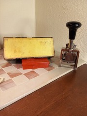 Vintage Reiner B2 Numbering Machine– 4.5mm, Made in Germany, Box and Accessories