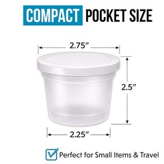 12 Pack 3.5g Pint Style Storage Containers with Lids Exotic Assorted Designs