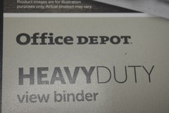 Office Depot Durable D-Ring View Binder 2″ Ring Heavy Duty Black Binder 212-167