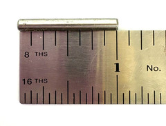 1/8 x 1″ DOWEL PINS – SET OF 20 – HEAT TREATED ALLOY STEEL – BRIGHT FINISH