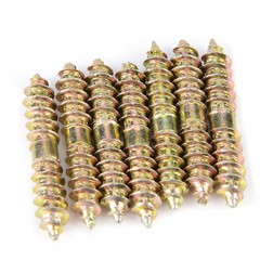 20pcs/set 5*30mm Dowel Screw Woodworking Furniture Connector Double Ended Screw