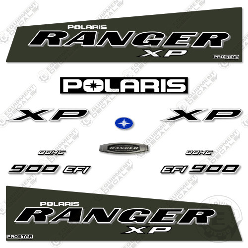 Fits Polaris Ranger 900 EFI XP Decal Kit Sage Green UTV (2019) 7 YEAR 3M VINYL!