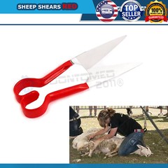 12 PROFESSIONAL NEW SHEEP SHEARS CALF GOATS BEST FOR HAIR & WOOL CUTTING RED ODM