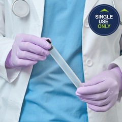 Lavender Nitrile Exam Gloves, Powder-Free, Non-Sterile, 3.1 mil, 9.5 Inches, Lav