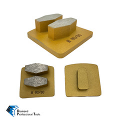 3 Pack Grinding Discs for Husqvarna PG Concrete Grinders Medium Bond 60/80 Grit