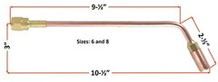 SÜA Heating Nozzle/Rosebud 8-MFN-1 Compatible with 100 Series Victor – Propane