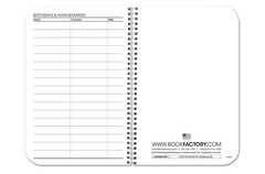 BookFactory Little Black Book/Pocket Address Book – 3.5″ x 5.25″