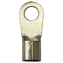 (25) Non-Insulated 6 Gauge 1/4″ Ring Terminal Uninsulated Wire Connector – USA