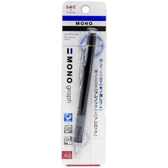 Tombow Mono Graph Shaker Black Mechanical Pencil with Lead & Erasers