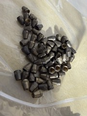 65 Pcs- Plumbing Tube Coupling 3/8 Brass – unsure nut 3/16 copper alloy