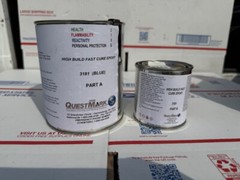 NEW QUESTMARK WATER-BASED EPOXY COATING 3181 BLUE KIT HIGH BUILD FAST CURE BLUE