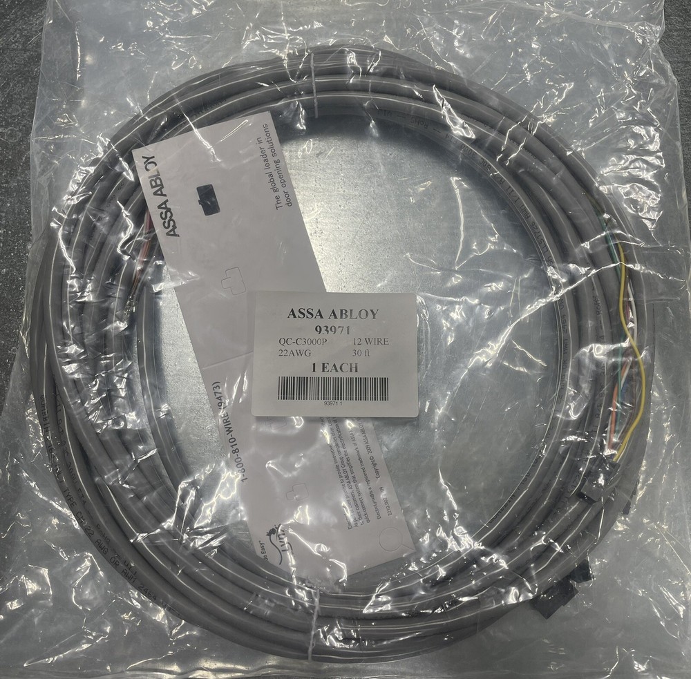 QC-C3000P Assa Abloy 93971 Wire Harness 30’