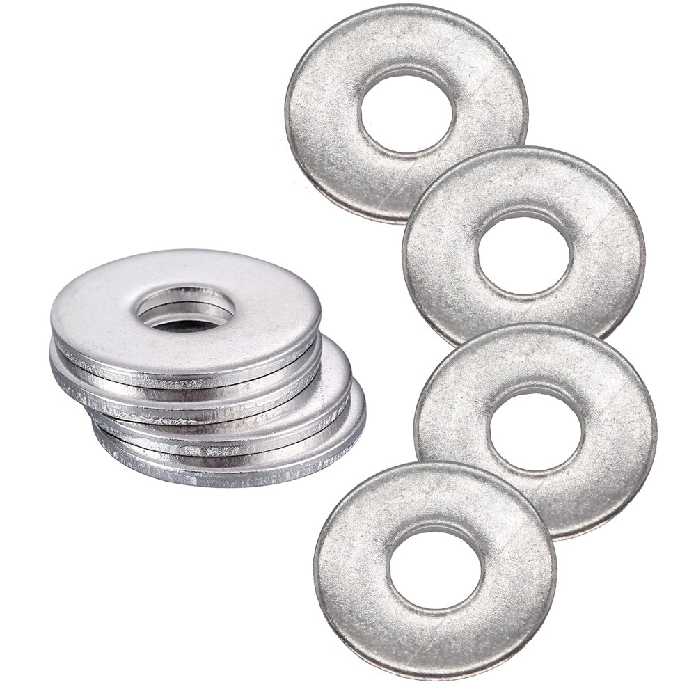 M6 Fender Washer, M6 Flat Washers Silver, 6mm I.D 18 OD Fender Washer, M6 Washer