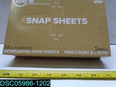 QTY=10,000 (10 BOX OF 1000): Inno-Pak 8″ x 10.75″ HDPE Interleaved Pop Up Sheets