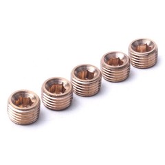 20pcs 1/8″ 1/4″ 3/8″ 1/2″ NPT Brass Hex Countersunk Plugs Socket Pipe Fittings