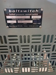 BOLTSWITCH “WLDC2610-ST” 2000AMP 600VDC SINGLE-PHASE FUSSIBLE
