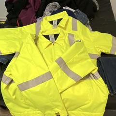Aramark Type R Hi-Visibility Yellow/Gray Reflective Safety Jacket 3XLR