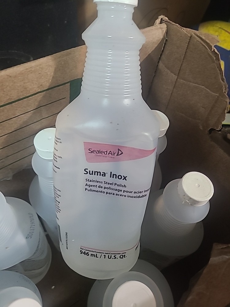Suma Inox D7, 32 oz Spray Bottle Diversy Stainless Steel Polish BW – Set Of 11