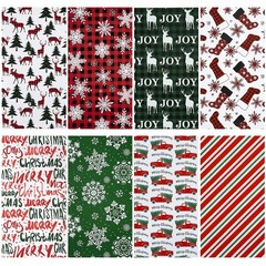 80 Pcs Christmas Poly Mailer Set Festive Shipping Bags Candy Cane Buffalo Pla…