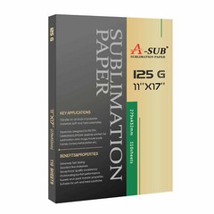 A-SUB Sublimation Paper 11×17 125g 110 Sheets Heat Transfer Sublimation Printer