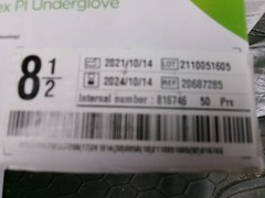 *50-Pairs* Ansell Gammex Non-Latex PI Underglove PF Size-8.5 Gloves 20687285