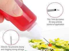 30ml Quality Empty Needle Tip Squeezable LDPE Plastic Bottles – WHITE CAP