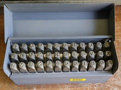 Markrite 36pc 5/16″ Letter & Number Reverse Stamp Punch Set Alloy Steel Metal