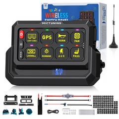 Wireless Range 328FT RGB Switch Panel Multifunction Strobe Circuit Relay System