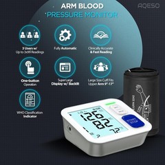 Blood Pressure Machine Upper Arm, Fits from Medium to Large Sizes 9″-17″, Acc…