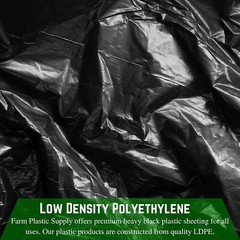 Poly Cover – 4 Mil Black Plastic Sheeting