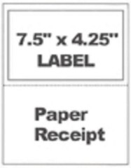 1000 Self Adhesive Mailing Shipping Labels W/ Tear Off Paper Receipt Paypal