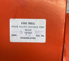 Lot of 50 HSS 3/8″ Double End 4 Flute End Mills Bridgeport Mill (NEW) Yugoslavia