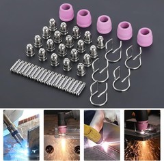 120pcs Plasma Cutter Torch Consumables Kit 60Amp for SG-55, AG-60, WSD-60 CUT50