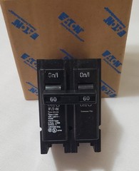 Eaton Cutler Hammer BR 260 60Amp Double Pole Standard Trip Circuit Breaker