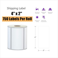 1-40 Rolls 4×2 Direct Thermal Shipping Labels Sticker for Zebra & Rollo Printer