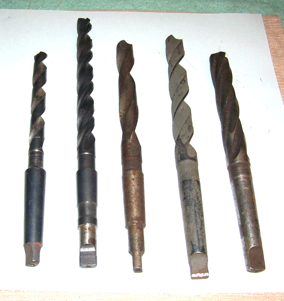 Lot 5 Morse Taper MT2 HSS Drill Bits Lathe Machinist Made USA 1/2″ – 25/32″