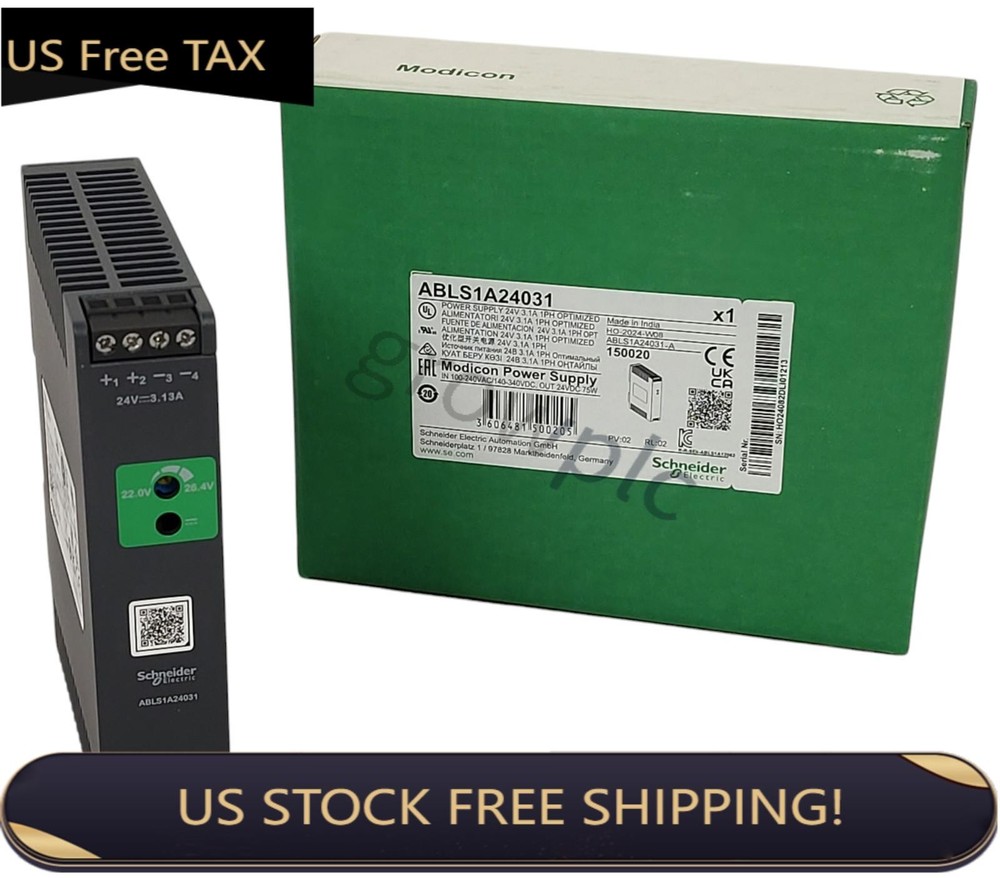 Schneider ABLS1A24031 Regulated Power Supply 100-240V AC, 24V 3.1 A Single Phase