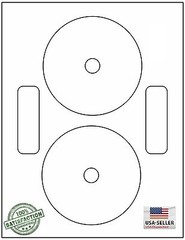 1000 CD / DVD Laser and Ink Jet Labels – Neato Compatible Full Face! 500 Sheets