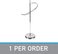 Spiral Clothing Rack Chrome 29 Ball Garment Retail Display Store Fixture 63″ H