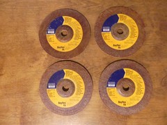 Lot of 4 Dresser Bayflex FP 7″ x 1/4″ x 7/8″ A24J16FA2 Grinding Wheel